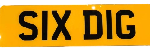 6 digit Plates